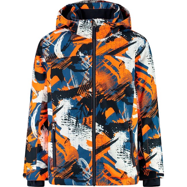 Chaqueta cmp KID JACKET SNAPS HOOD bluestone