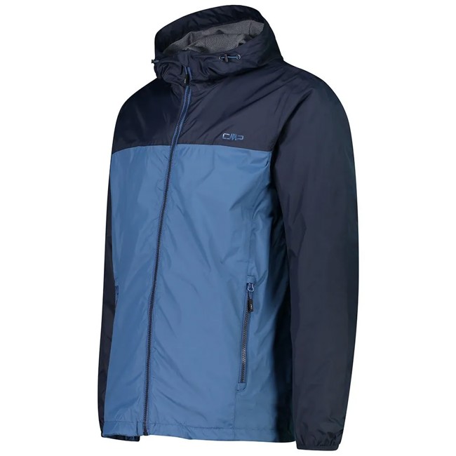Cmp Jacket Rain Fix Hood Dusty Blue