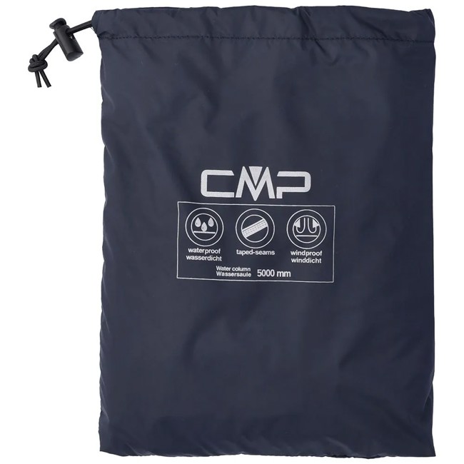 Cmp Jacket Rain Fix Hood Dusty Blue