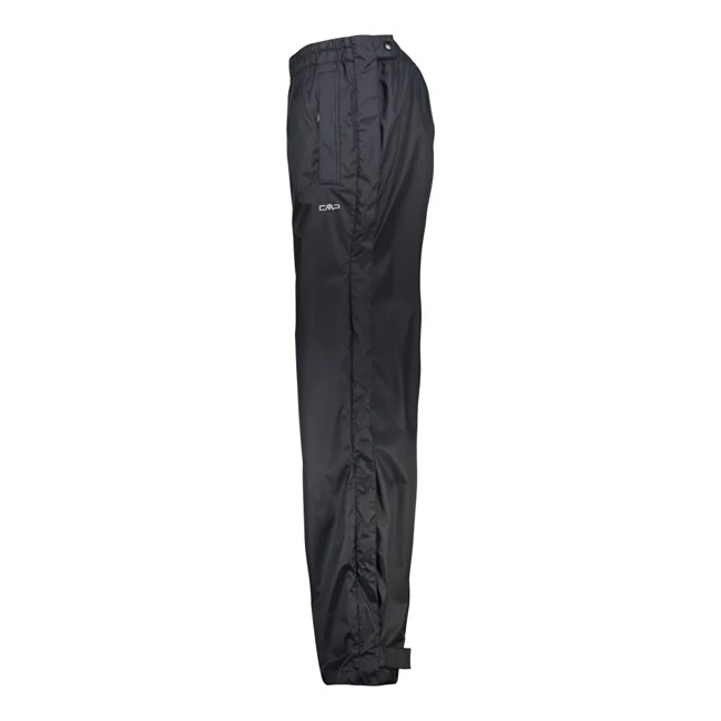 Nohavice cmp PANT RAIN FULL LENGHT SIDE ZIPS nero