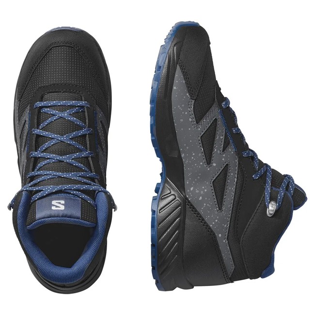 Superge salomon OUTWAY MID CSWP JUNIOR Black/Dark