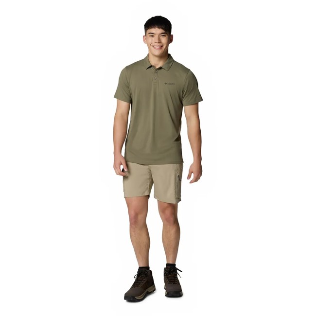 Columbia Polo Shirt Trail Utility Polo Stone Green