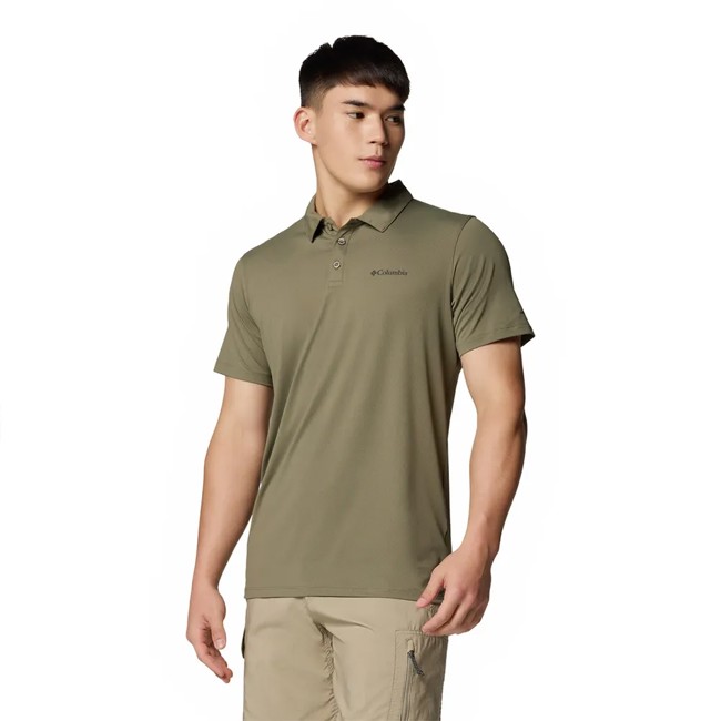 Columbia Polo Shirt Trail Utility Polo Stone Green