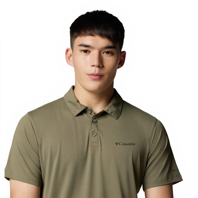 Columbia Polo Shirt Trail Utility Polo Stone Green