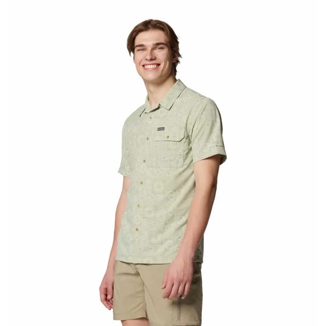 T-paita columbia TECH TRAIL UTILITY PRINTED WOVEN SS