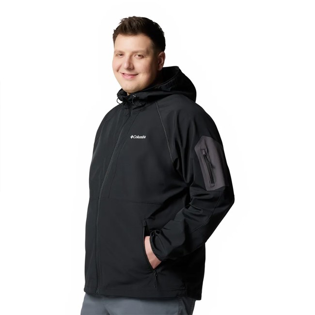 Veste columbia TALL HEIGHTS II HOODED SOFTSHELL Black