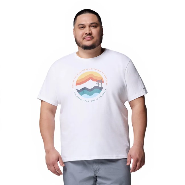 T-shirt columbia LAKE GRAPHIC TEE II White, Circular