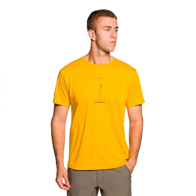 Majica s kratkimi rokavi trangoworld Adigo Amarillo