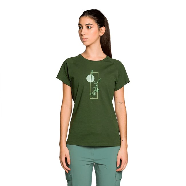 T-shirt trangoworld SERPE Verde Oscuro