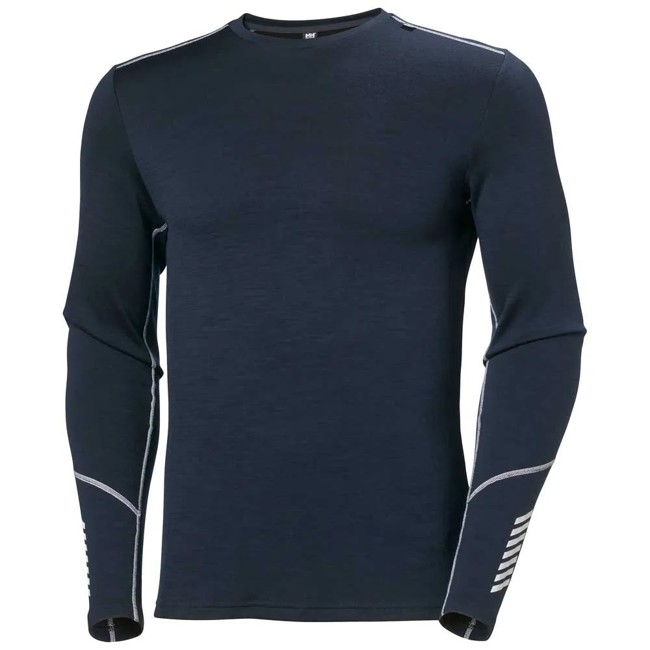 Maglietta helly hansen LIFA MERINO MIDWEIGHT CREW Navy