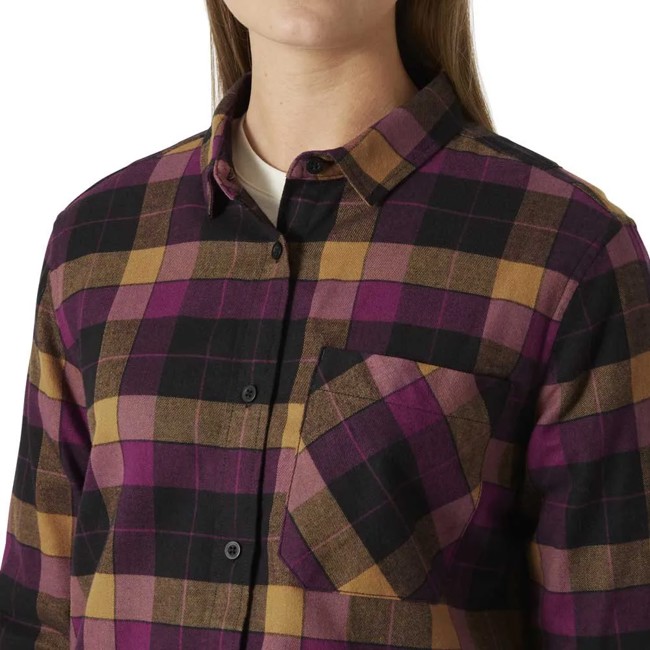 Srajca Helly Hansen Lokka Flannel Ls Sht Dark Magenta