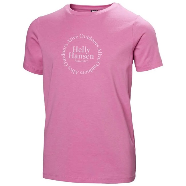 Tričko helly hansen JR GRAPHIC T-SHIRT Meta Pink