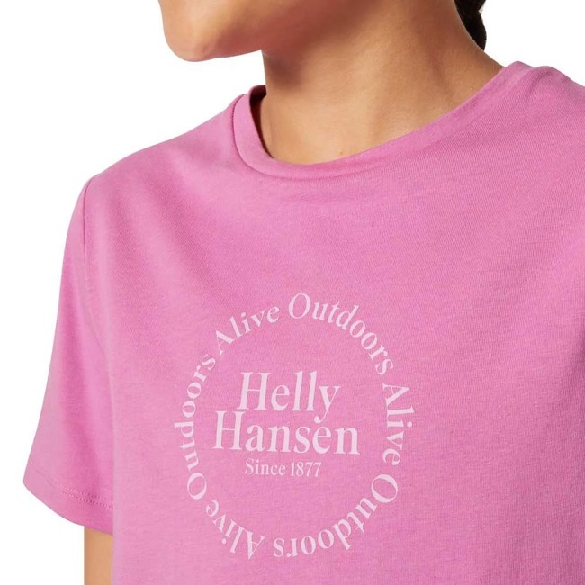 Tričko helly hansen JR GRAPHIC T-SHIRT Meta Pink