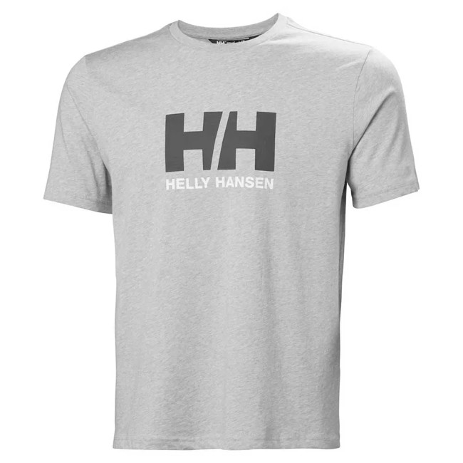 Majica S Kratkimi Rokavi Helly Hansen Logo T-shirt 3.0 Grey Melange