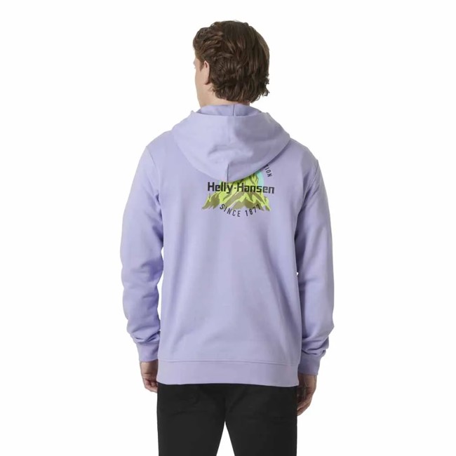 Sweatshirt helly hansen CORE GRAPHIC HOODIE Bright Lavende