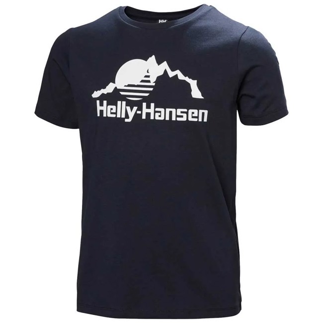 Tričko helly hansen GRAPHIC T-SHIRT Navy