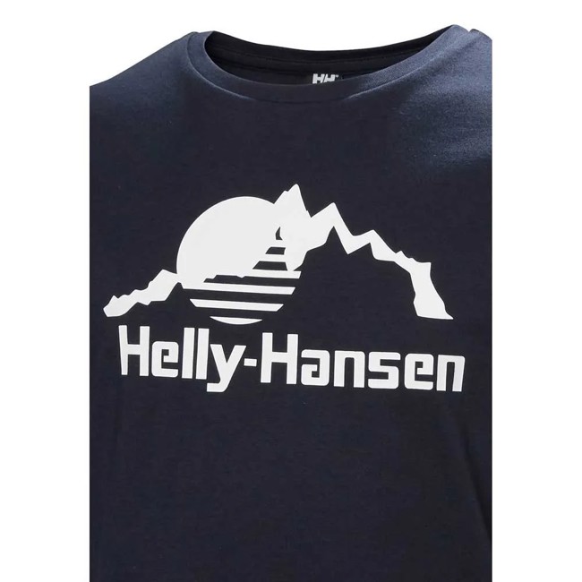 Tričko helly hansen GRAPHIC T-SHIRT Navy