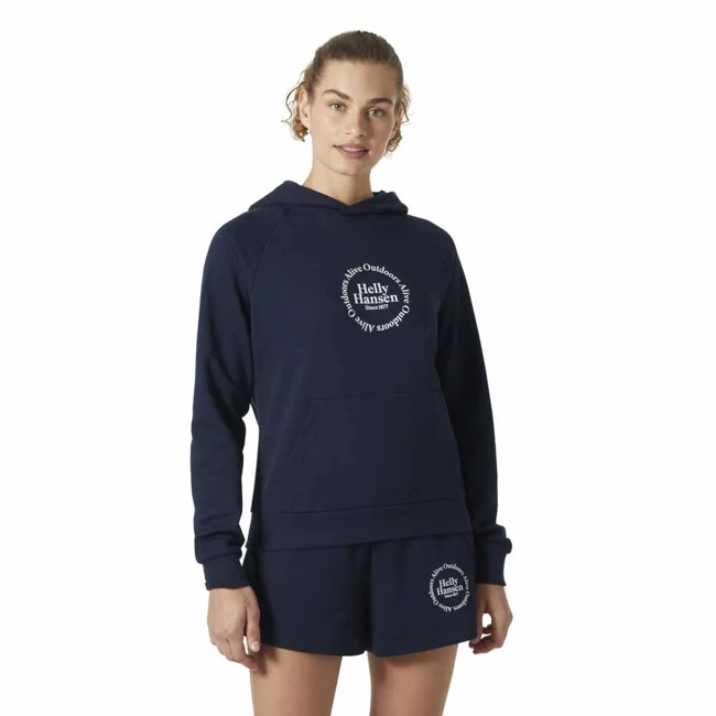 Mikina helly hansen CORE GRAPHIC HOODIE Navy