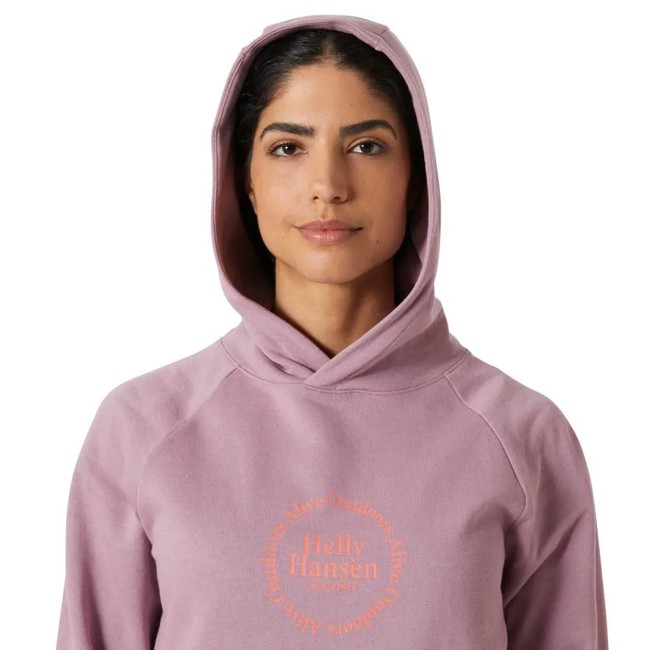 Mikina helly hansen CORE GRAPHIC HOODIE Purple Clay