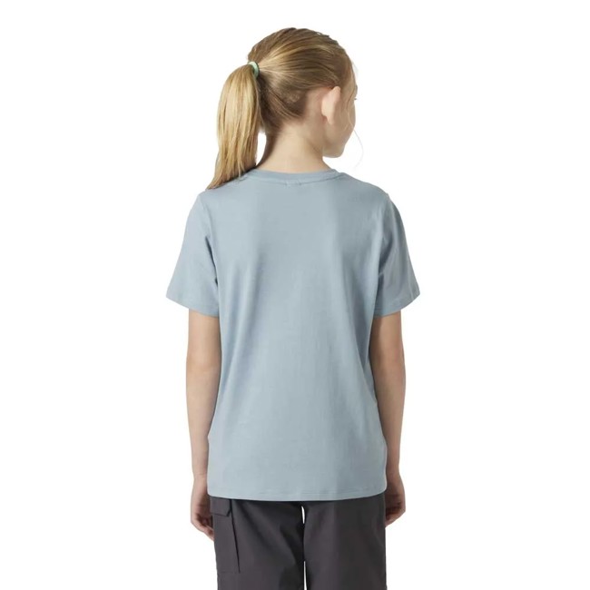 Tričko helly hansen JR LOGO T-SHIRT Windy Blue