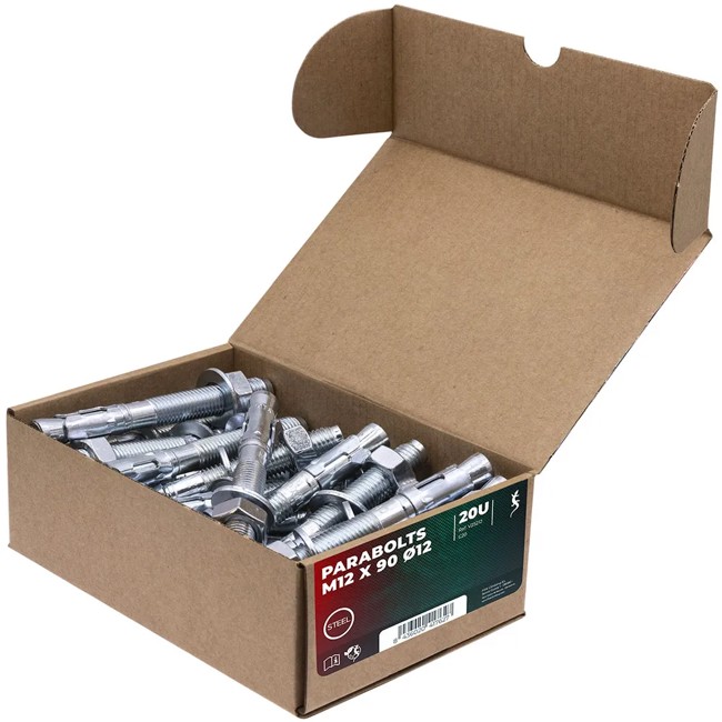 Skrutka fixe ecotri M12x90mm caja 20 un.