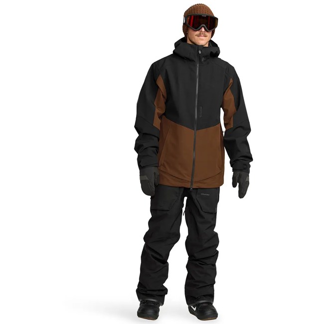 Volcom Jacket Brighton Full Zip Brown