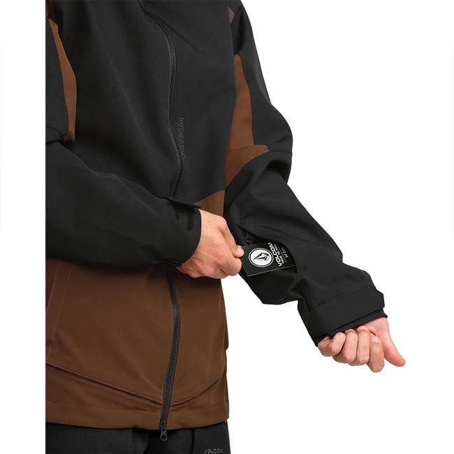 Volcom Jacket Brighton Full Zip Brown