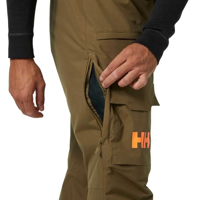 Helly Hansen Pants Sogn Bib Cargo Sepia