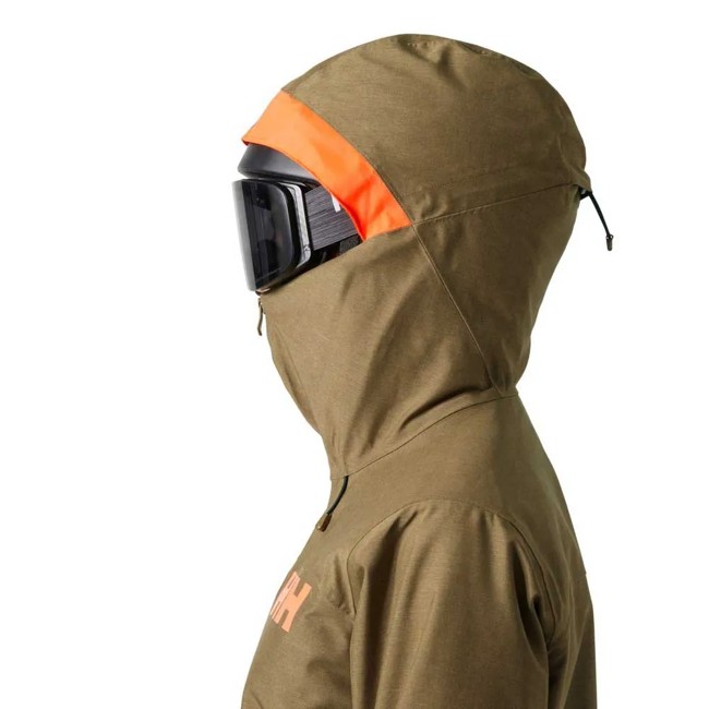 Helly Hansen Jacket W Powderqueen 3.0 Sepia