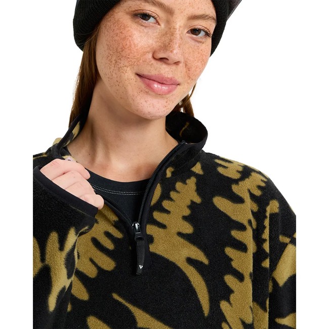 Camisola Com Capuz Roxy Moonrising Fennel Seed Big Flower