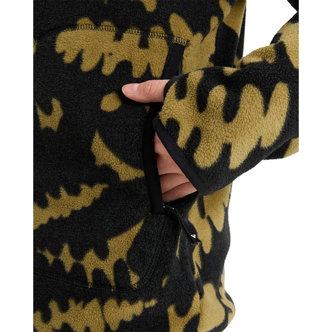 Camisola Com Capuz Roxy Moonrising Fennel Seed Big Flower