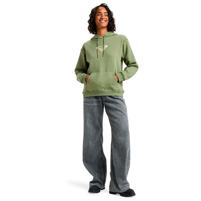 Camisola Com Capuz Roxy Stk Hd Brd Oil Green