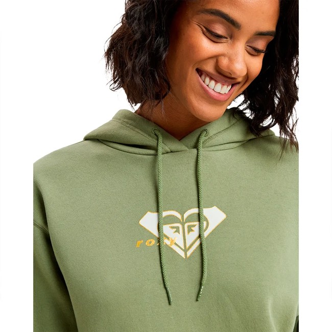 Camisola Com Capuz Roxy Stk Hd Brd Oil Green