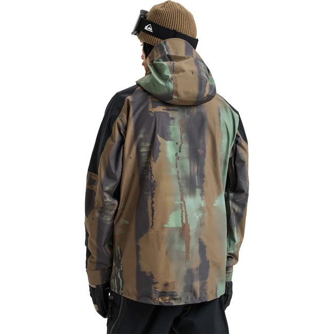 Quiksilver Jacket Highline Pro 3l Bloomfade Dark Ivy