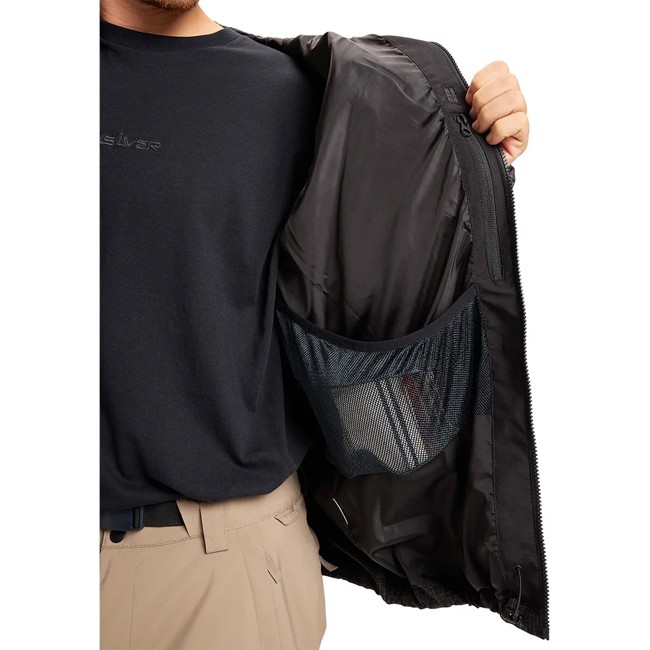 Casaco Quiksilver High In Th Hood True Black