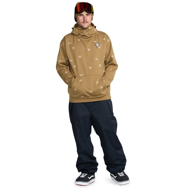 Fliskakna Volcom Hydro Riding Hoodie Bronze