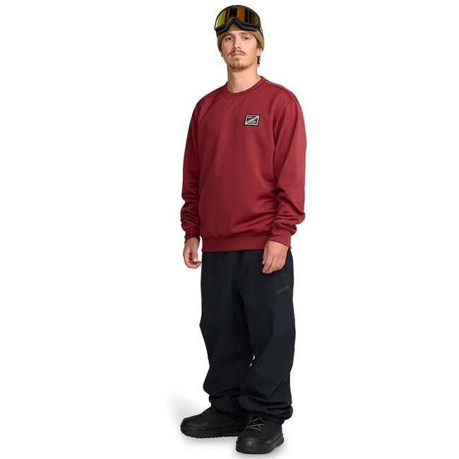 Jopica S Kapuco Volcom Hydro Crew Burnt Red