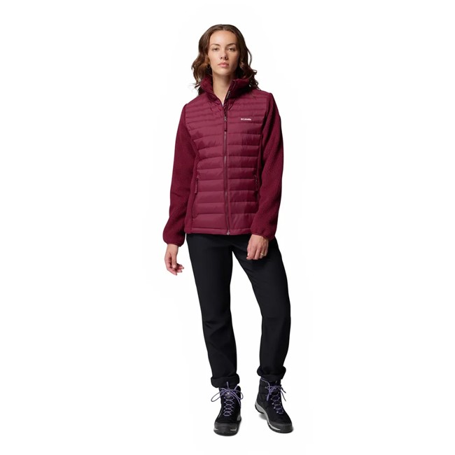 Chaqueta Columbia Peak Hybrid Jkt Rich Wine