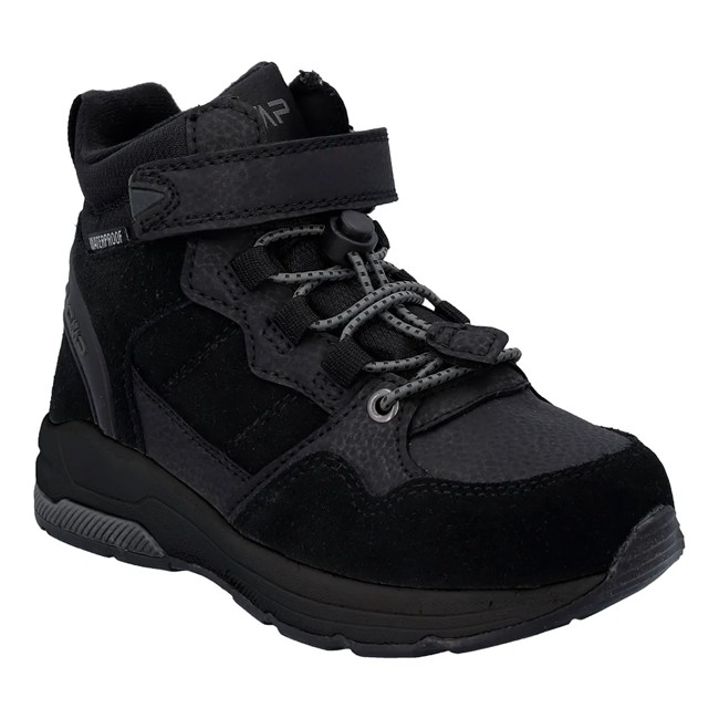 Sapatos De Caminhada Cmp Kids Hadil Leather Wp Urban Nero Nero