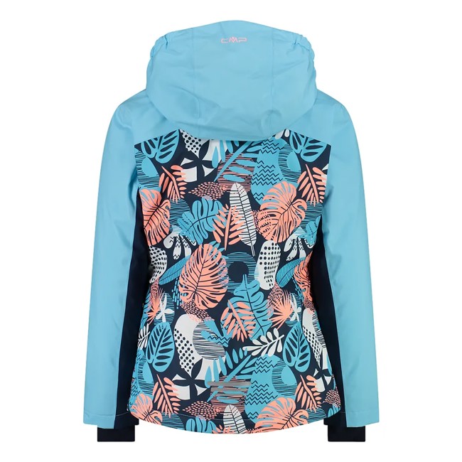 Cmp Jacket Kid Jacket Snaps Hood Topaziobl