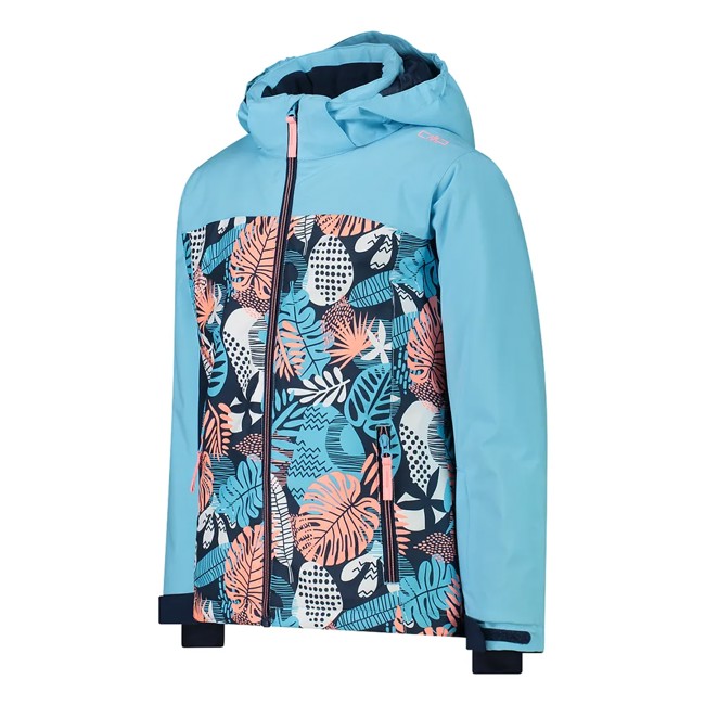 Cmp Jacket Kid Jacket Snaps Hood Topaziobl