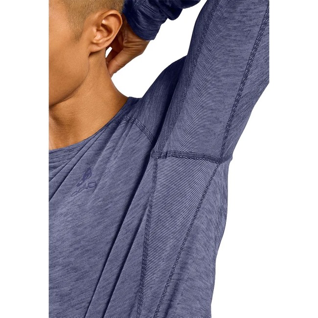 Tričko Odlo Crew Ls X-alp Pw 115 Skipper Blu