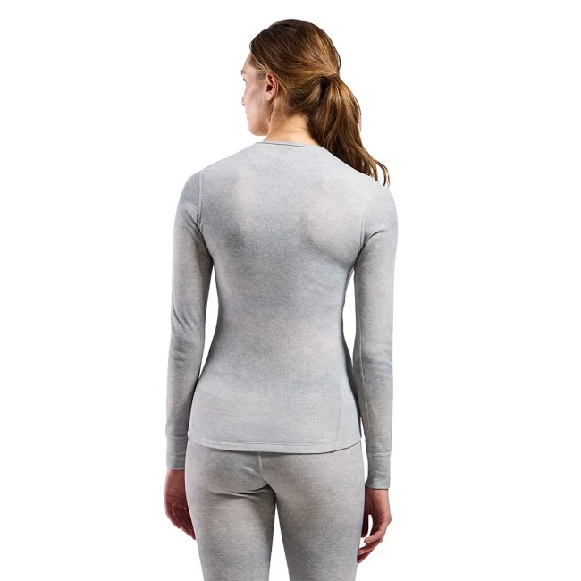 Tričko Odlo Bl Top Crew Ls Act Warm X Pow Silve