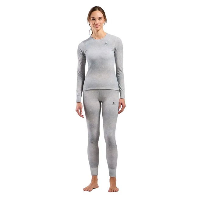 Tričko Odlo Bl Top Crew Ls Act Warm X Pow Silve