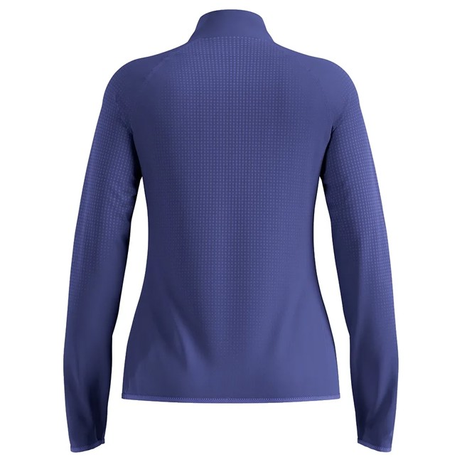 Odlo Sweatshirt Mid Layer 1/2 Zip Zw Warm Skipper Blue