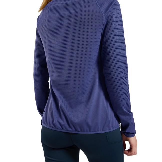 Odlo Sweatshirt Mid Layer 1/2 Zip Zw Warm Skipper Blue