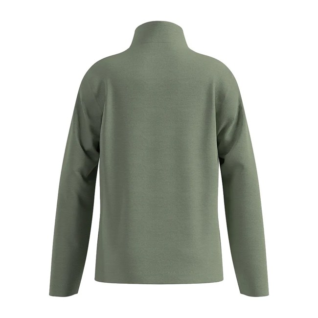 Polar Odlo Mid Layer 1/2 Zip Grid Fleece Kids Shado