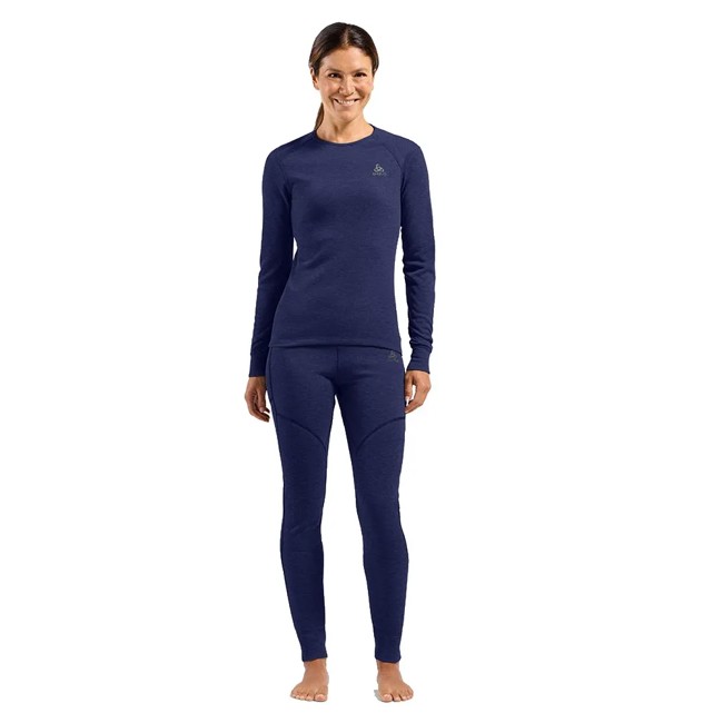 Strumpfhose Odlo Bl Bottom Long Active X-warm Skipper Blu