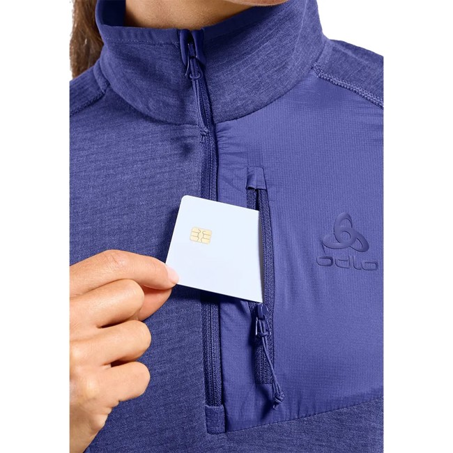 Odlo Sweatshirt Mid Layer 1/2 Zip Ascent Skipper Blue