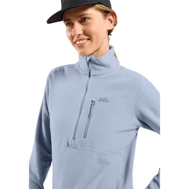 Odlo Polar Fleece Mid Layer 1/2 Zip Classic Blue Heron